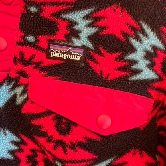 patagonia multicolored aztec patterned jacket kids size 14 XL
